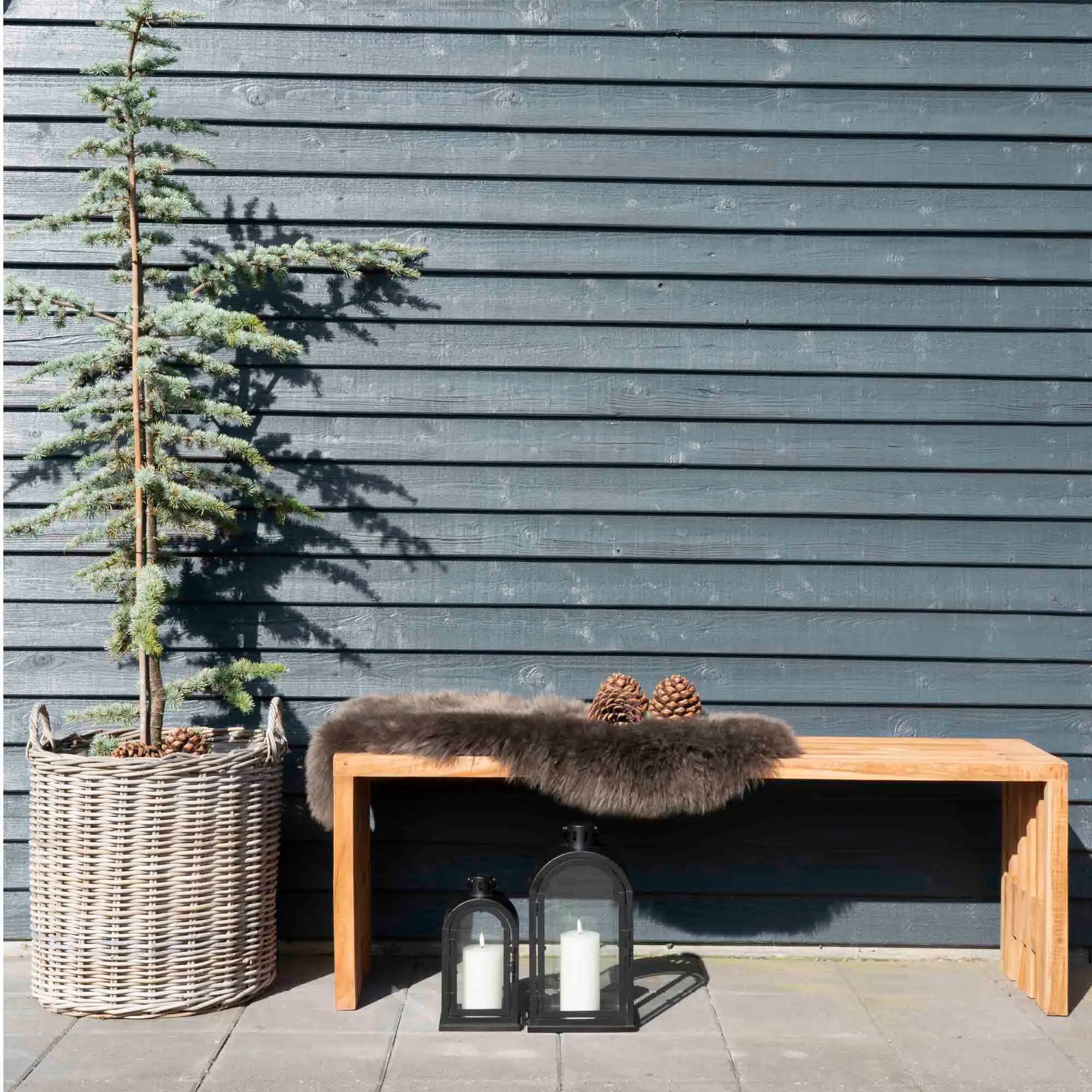 Kosze rattanowe INDO zestaw 2 sztuk naturalny - 4401100