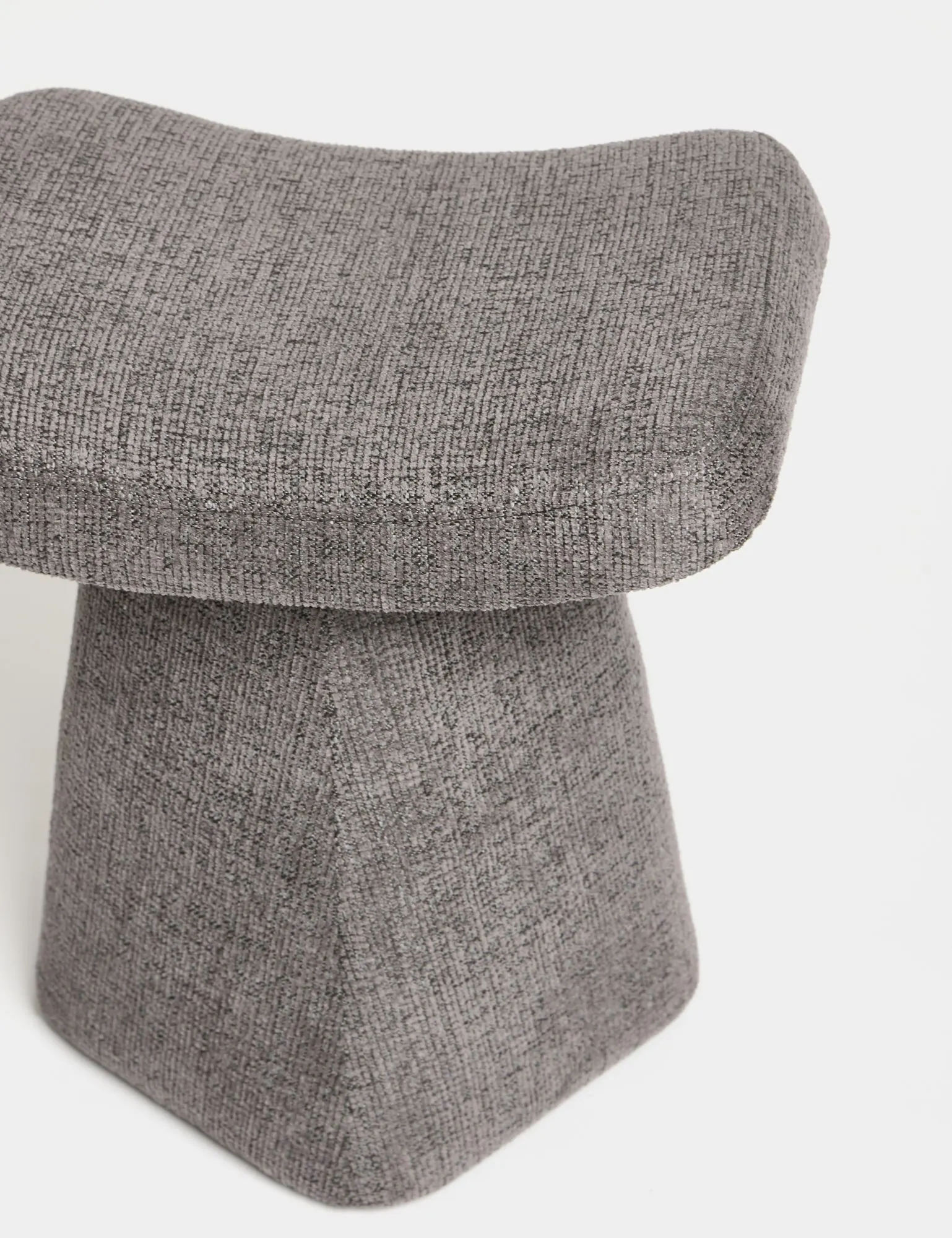 Podnóżek tapicerowany ASBERG 37x47 cm szary - ASI_370CTF1103