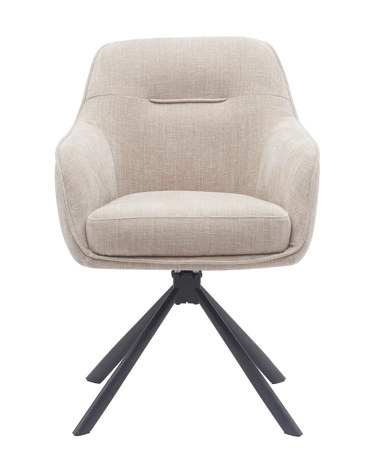 Krzesło obrotowe AVOLA z podłokietnikami - beżowy - UN_51140004