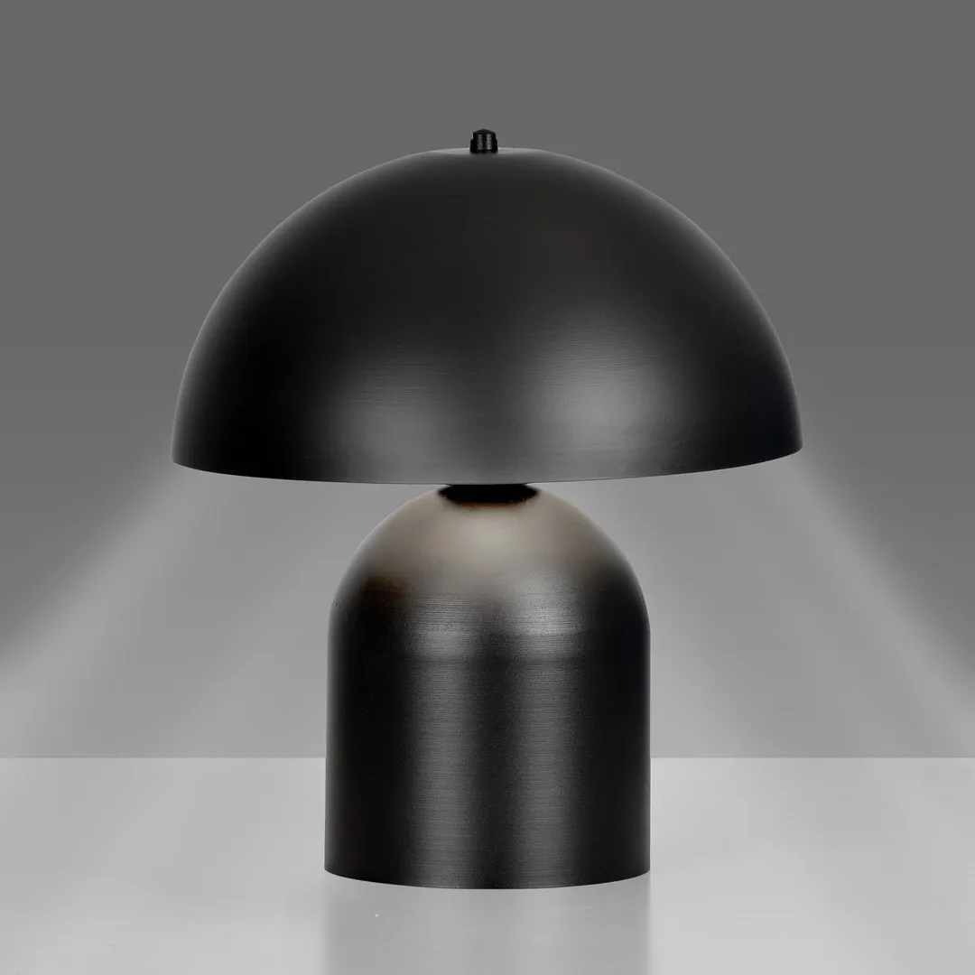 lampa, lampa nocna, czarna, metal, nowoczesny design