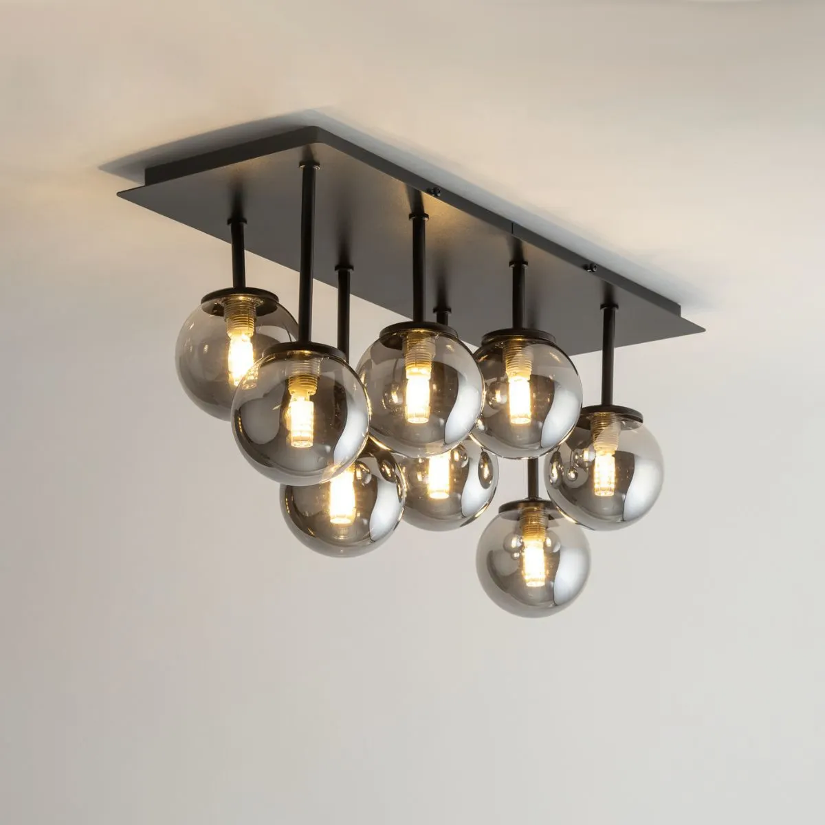 Lampa sufitowa TULIA 8 szara - SI_33496