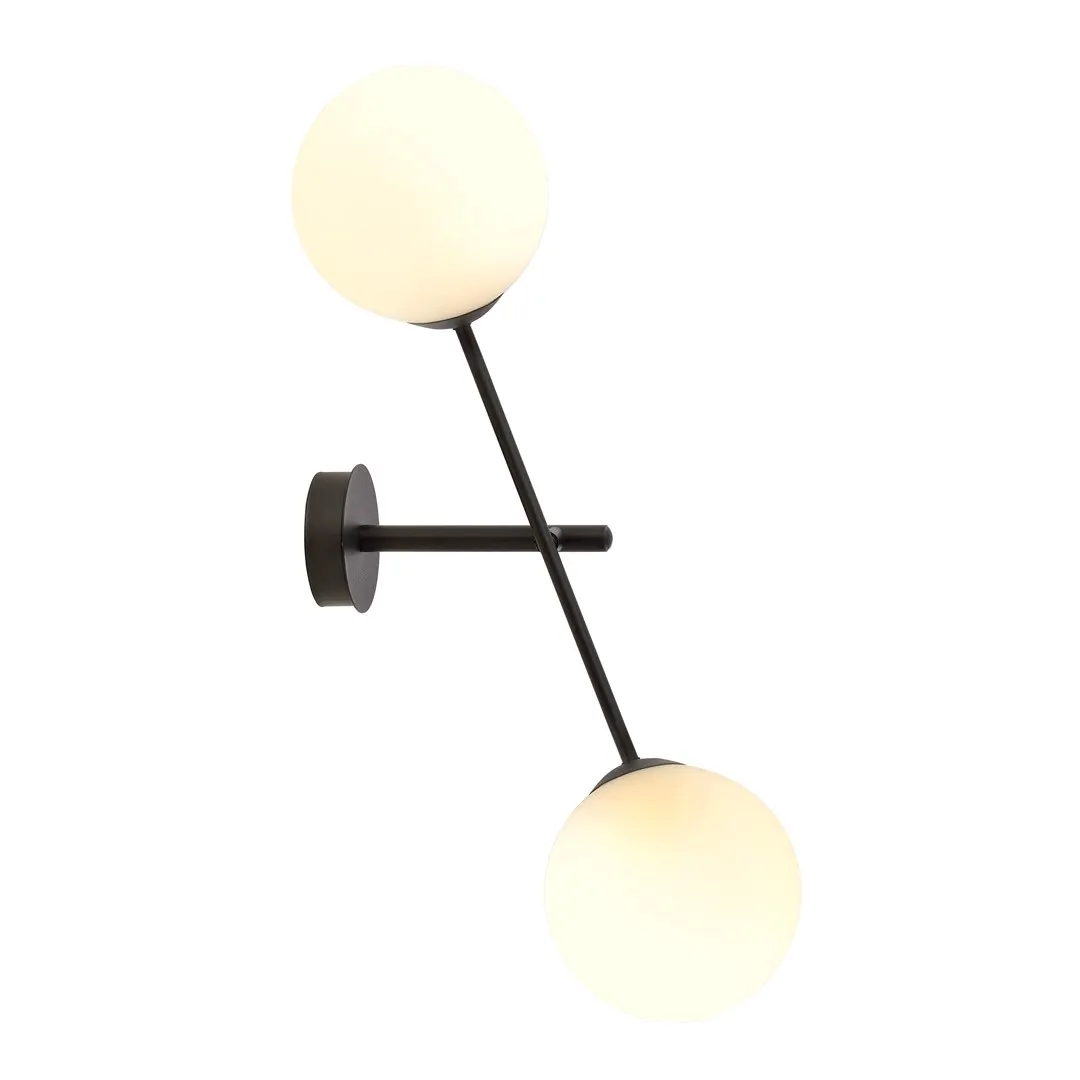 Kinkiet LINEAR K2 czarny biały