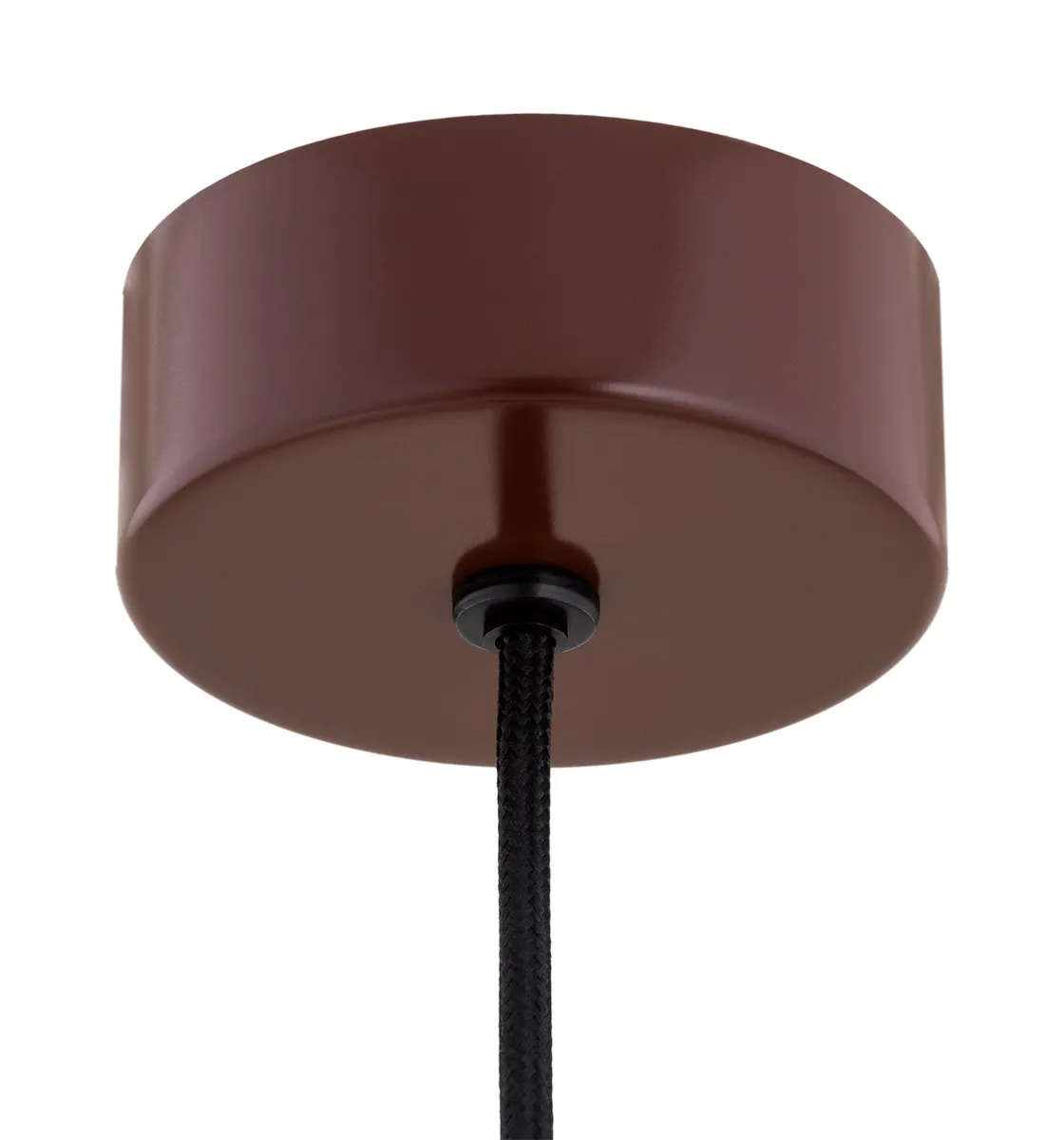 Lampa wisząca PIAVA czekoladowo brązowa biało-brązowy marmur na czarnym przewodzie 144x27cm - 8444