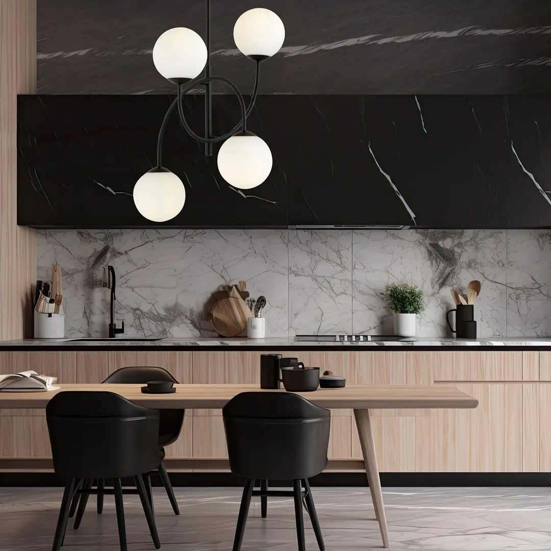 Żyrandol ARCHI Czarny 1288/4B - 1288/4B