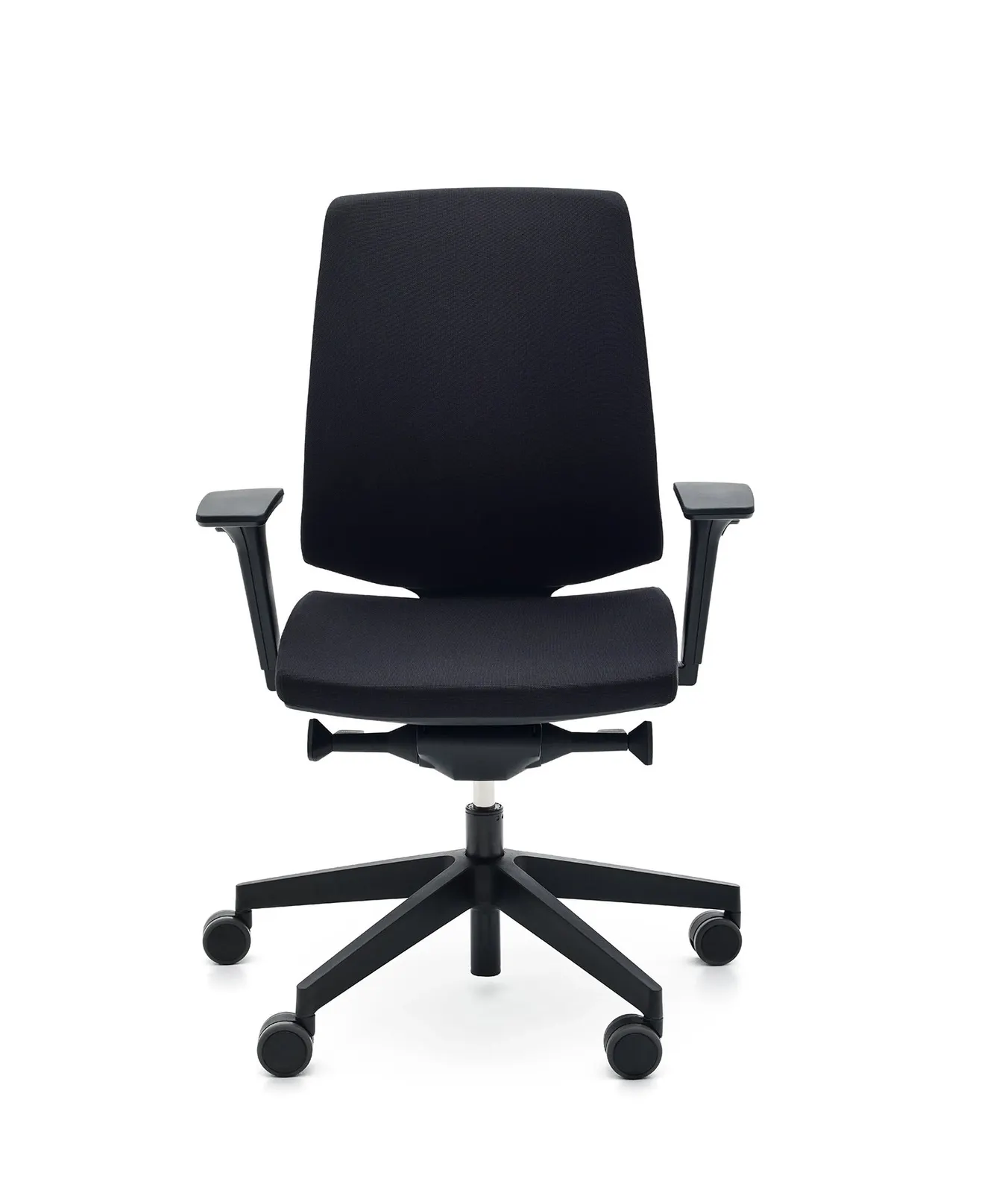 Fotel obrotowy LightUp Regulacja oparcia i podłokietników, Czarny - ELY0000001