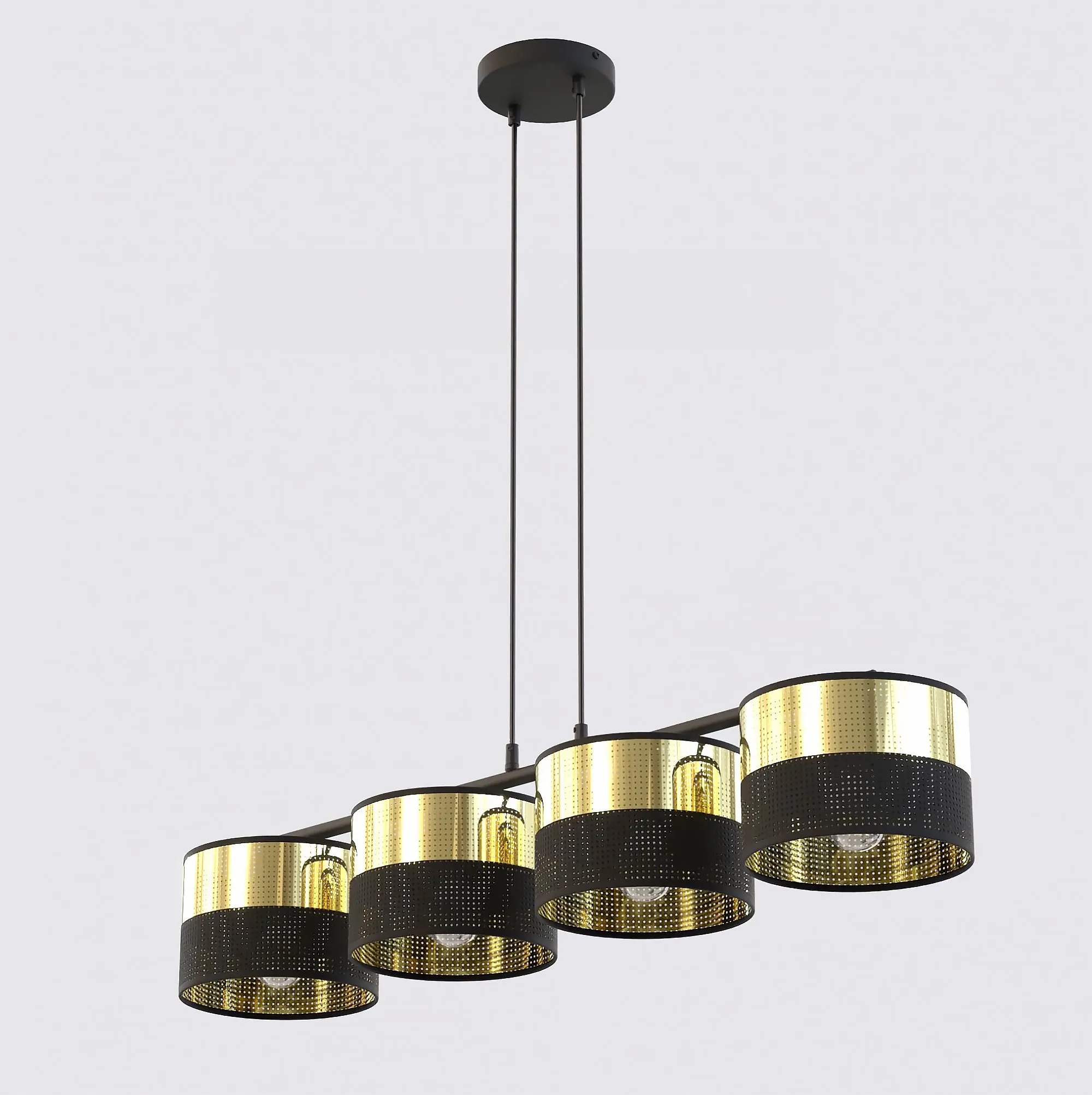 lampa wisząca, kinkiet, metal, złoto, czarny