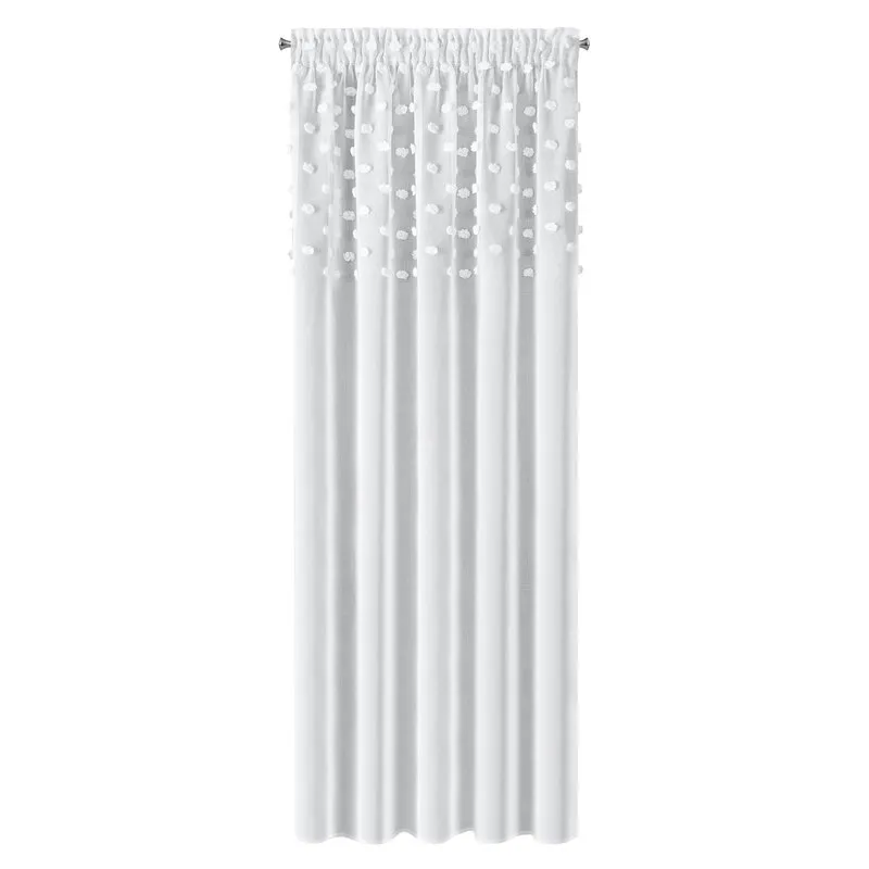 ZASŁONA GOTOWA D91 STELLA NA TAŚMIE 140X270 CM BIAŁY - EU_370895
