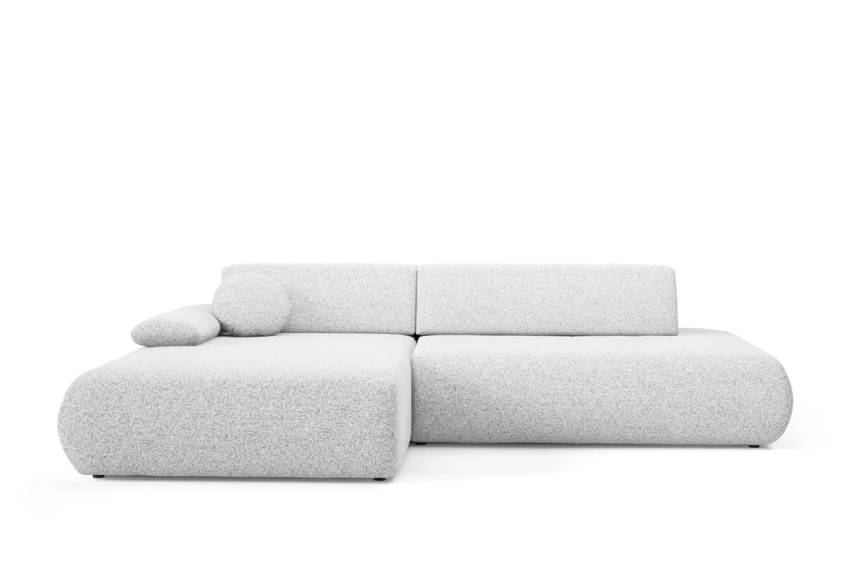 Narożnik rozkładany z pojemnikiem PUENTE 286 cm lewostronny jasnoszary - PUENTE_NAR_PUENTE80_L