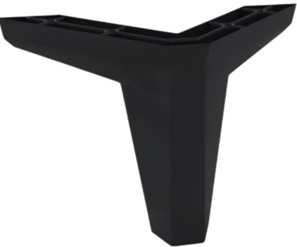 Nóżki do szafek LAURA (zestaw 4 sztuki) - czarne - 30W3NM80