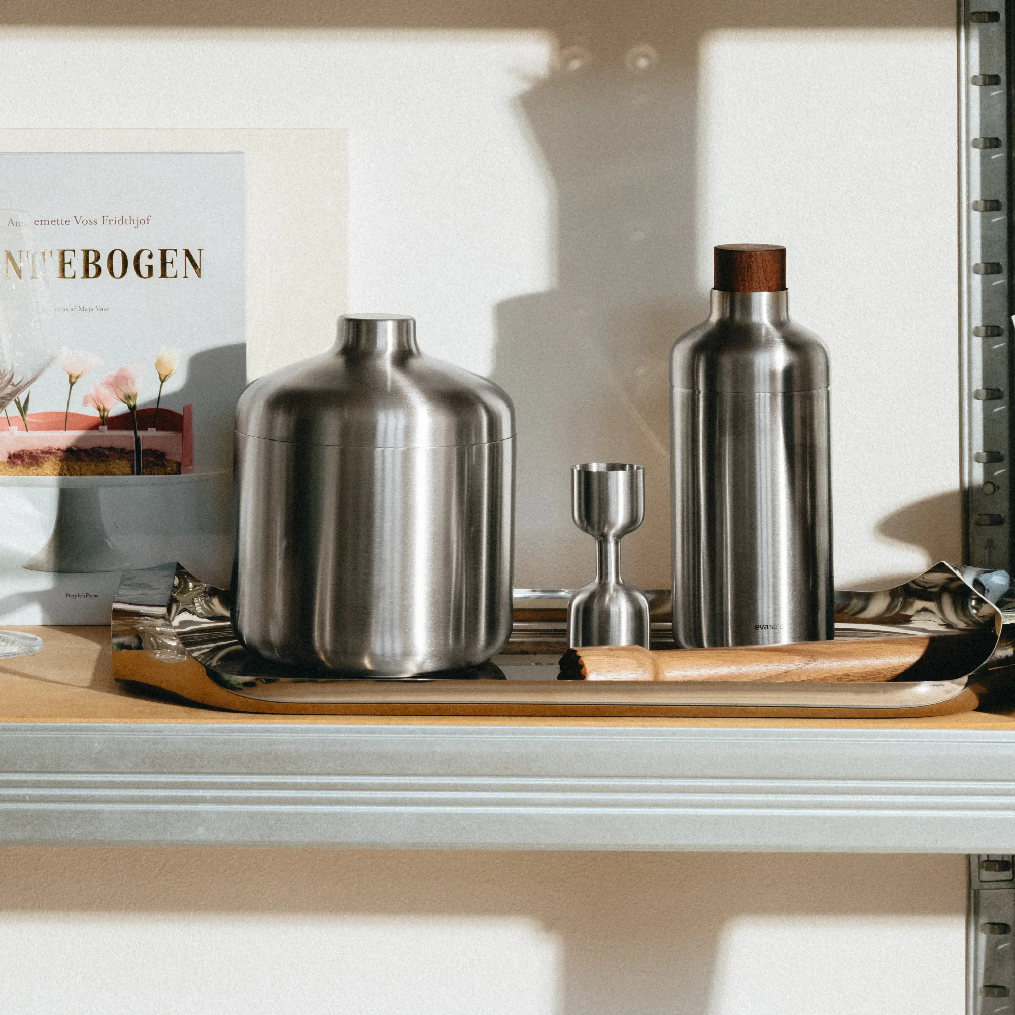 image kubek, dzbanek, stojący bidon, nierdzewny, zestaw barowy