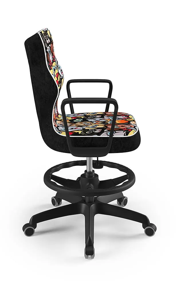 Krzesło młodzieżowe Norm czarny Storia 28 rozmiar 6 WK+P - MB-L-6-B-C-ST28