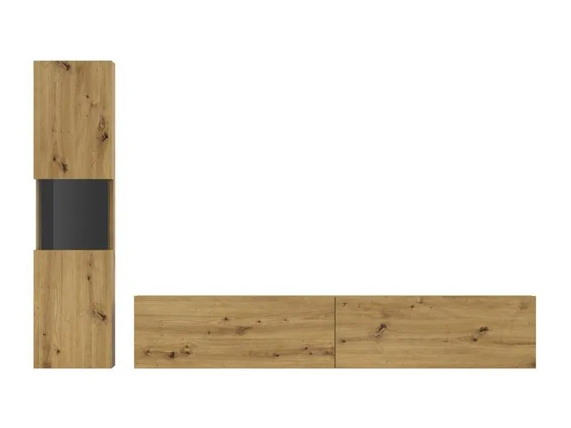 Meblościanka AVA stojąca/wisząca dąb artisan - 24RCLM09