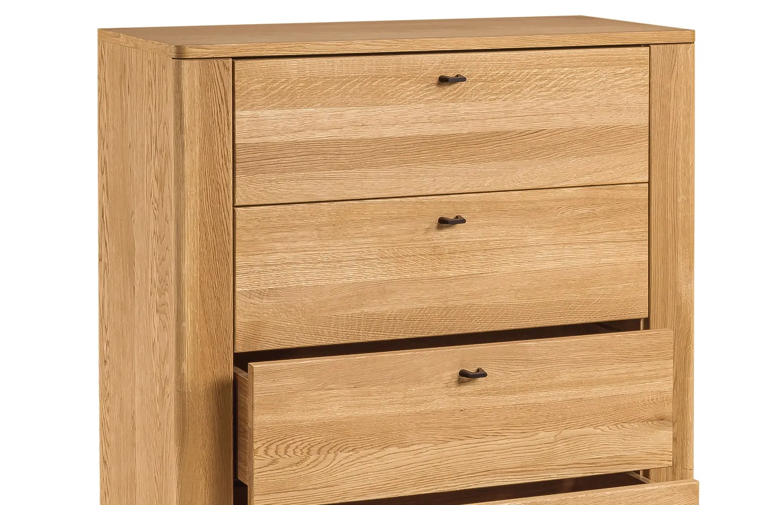 Komoda wysoka z 5 szufladami PORTO 75 - dąb złoty - TH-100-1679