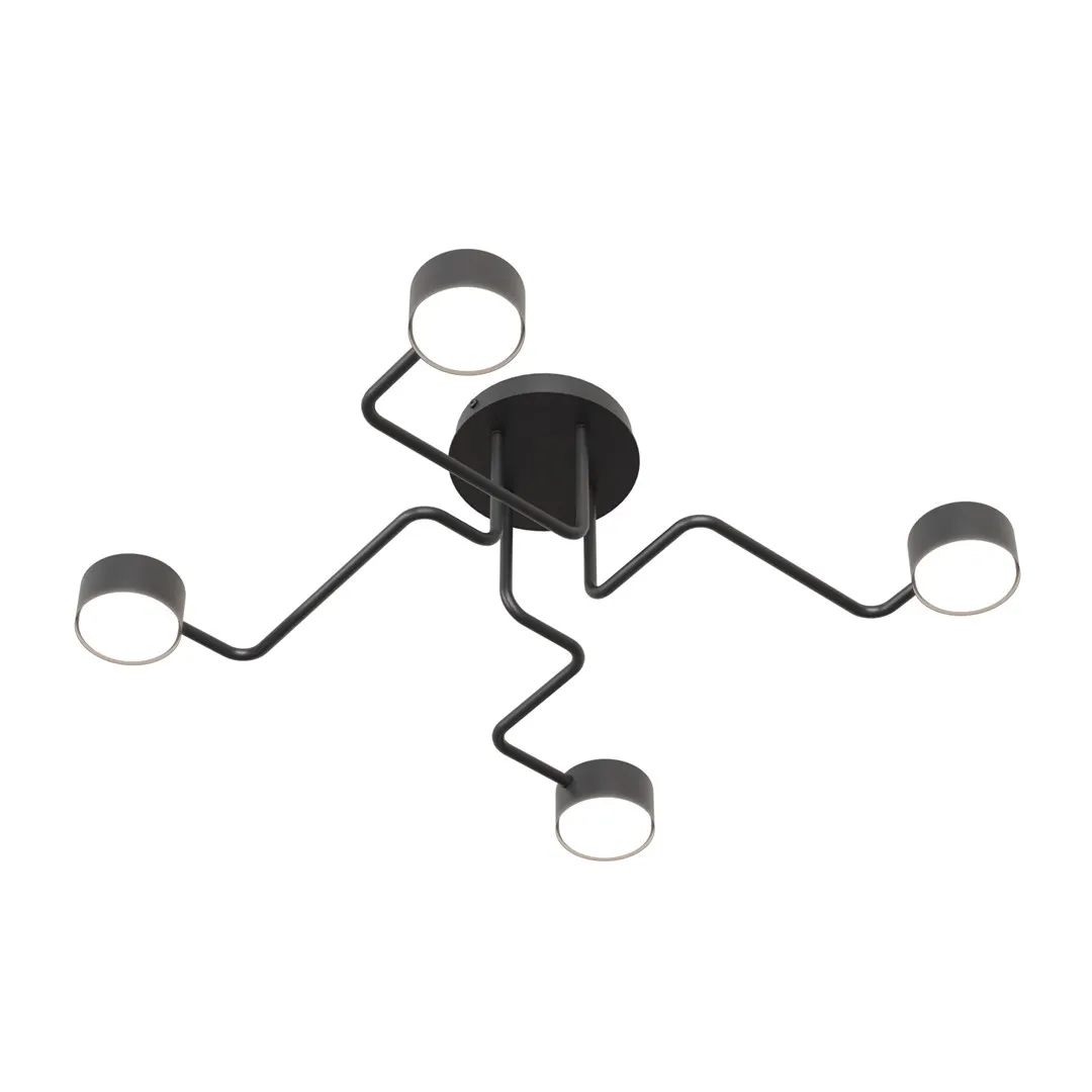 Lampa sufitowa KURAGE 4 BL czarna