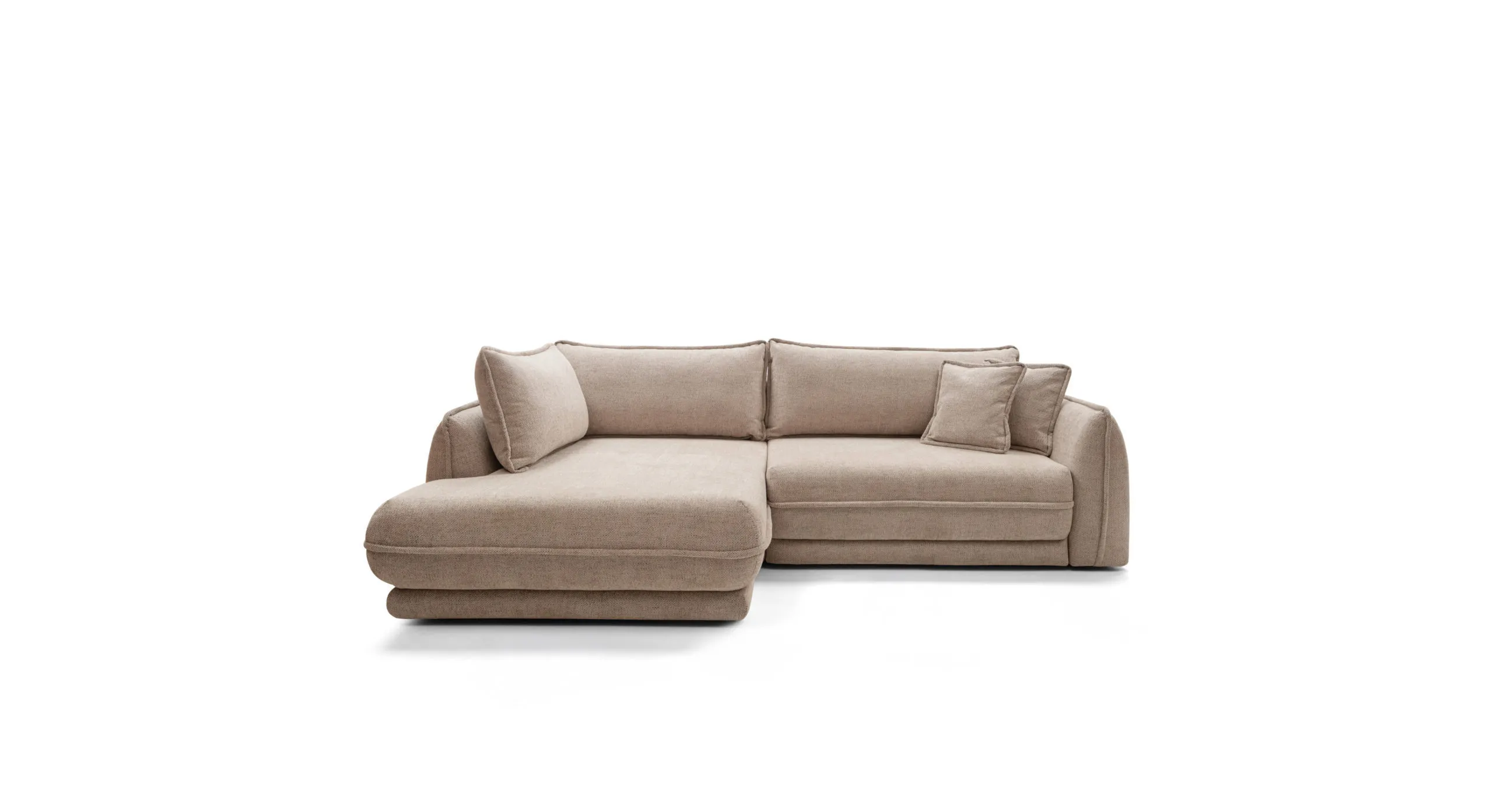 Narożnik z funkcją spania MOJAVE II lewostronny - tkanina Modesto 493 - beżowy - MOJAVEII_NAR_MODESTO493_L