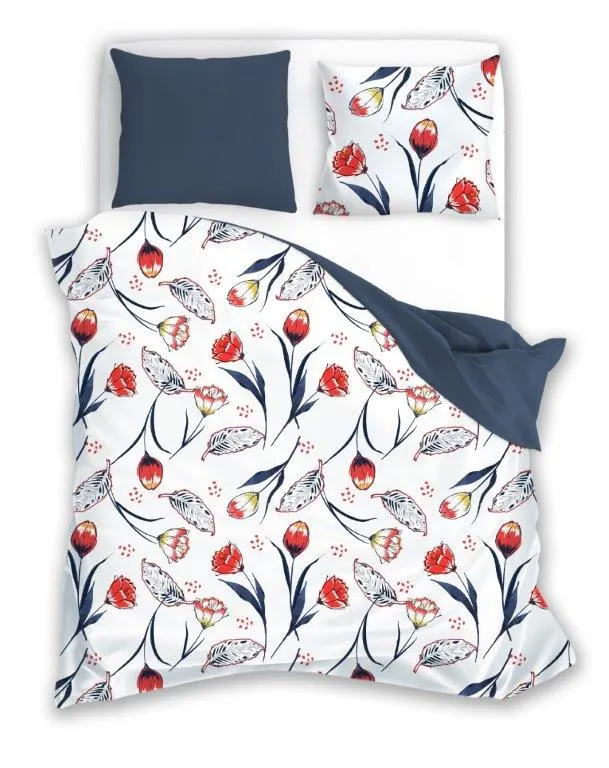 Pościel komplet FASHION 012 bawełna 160X200+2X70X80 wielokolorowy Poduszka, Wystrój domu, Meble, Łóżko