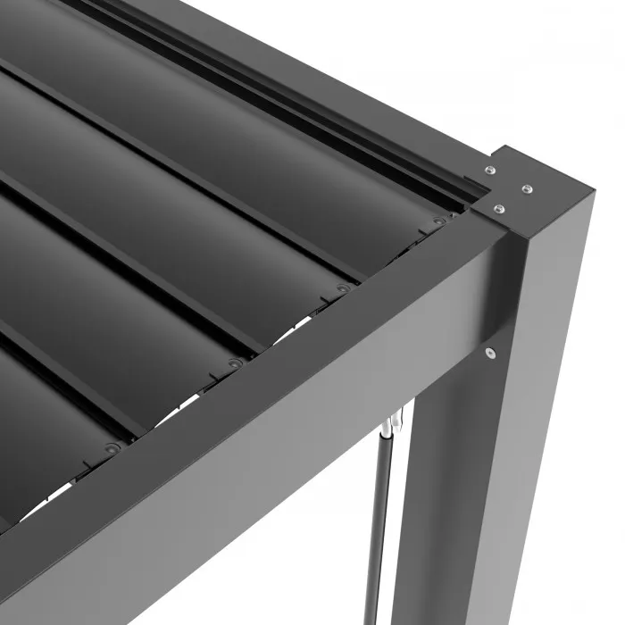 Pergola LUXE 3x4m antracyt z LED - MI_5908227364804