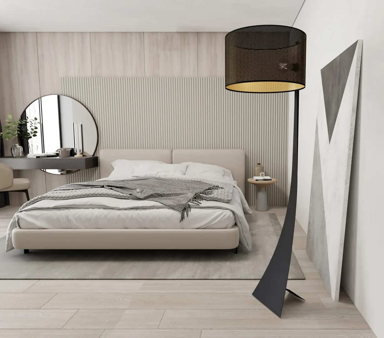 Lampa stojąca ESTRELLA czarny złoty - 1156/LP1