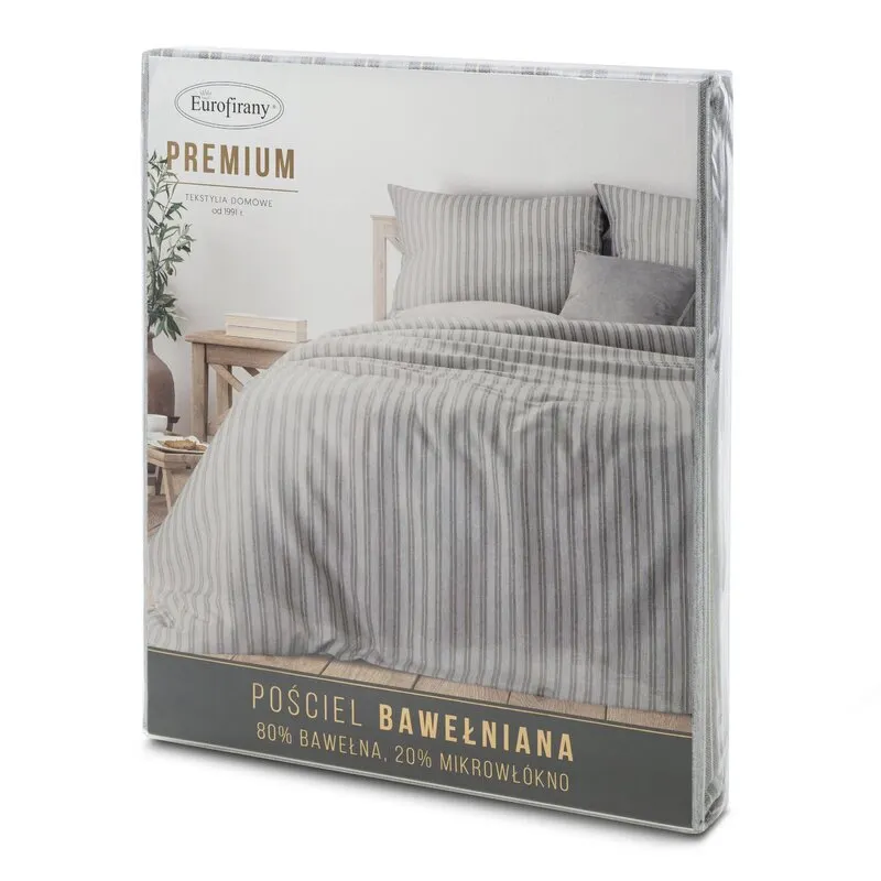 KOMPLET POŚCIELI ETNO 01 220 X 200 CM STALOWY - EU_404879