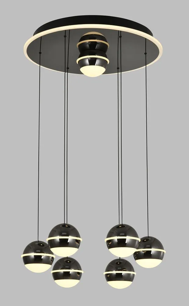 image lampa wisząca, kula, czarna, metal, pendant