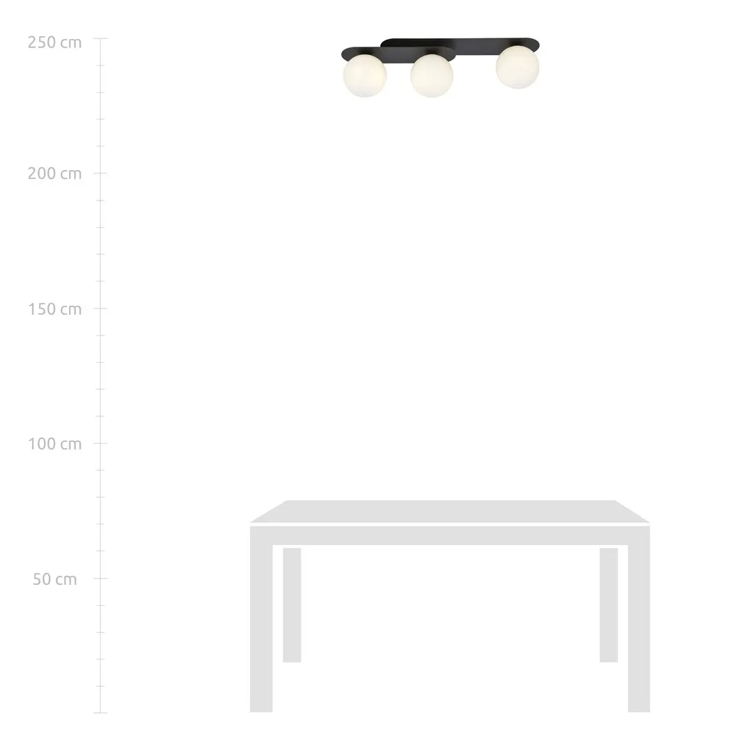 Lampa sufitowa PLAZA Czarny 1118/3 - 1118/3