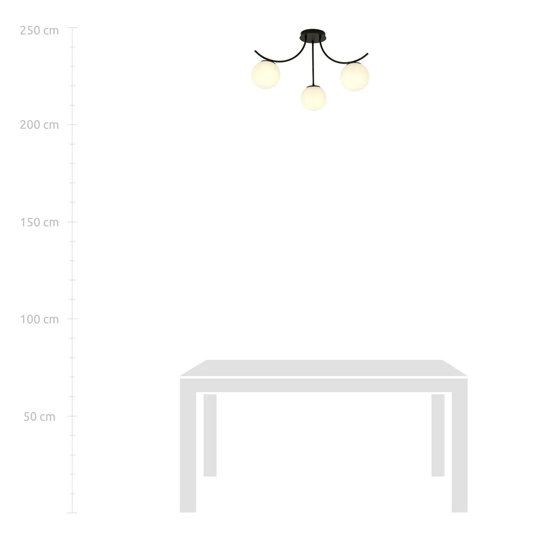 Lampa sufitowa BOSTON Czarny 1109/3 - 1109/3