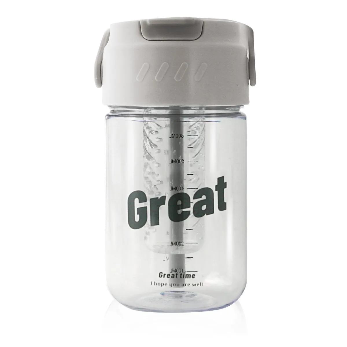 Bidon DUKA CASUAL 600 ml szary