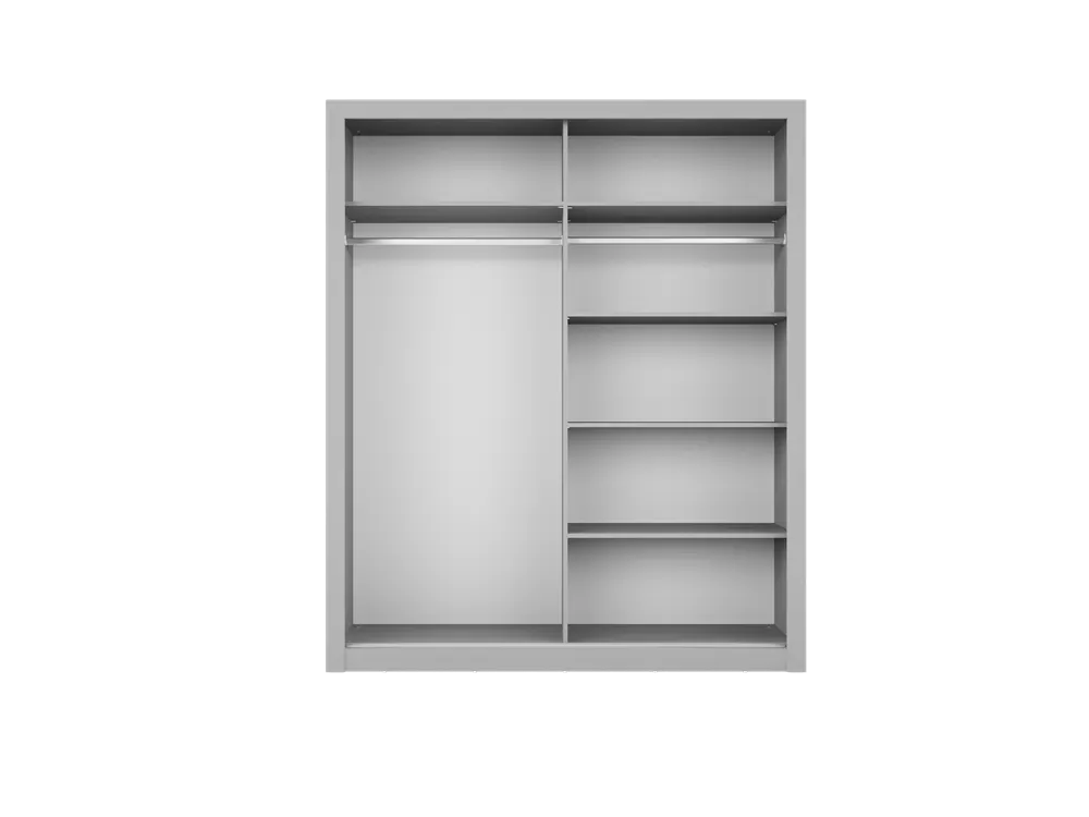 Szafa 2-drzwiowa ARTI AR-03 180cm szara - AR3S