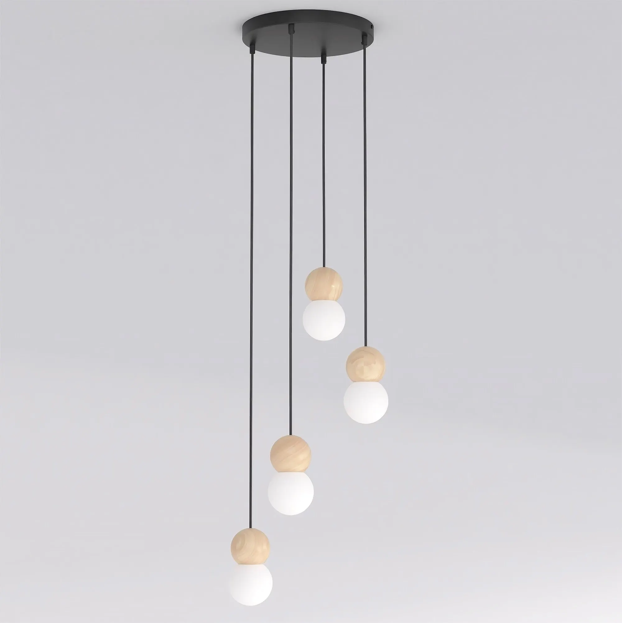 image lampa wisząca, kule LED, lampa wisząca pojedyncza, kule dekoracyjne, oświetlenie nowoczesne