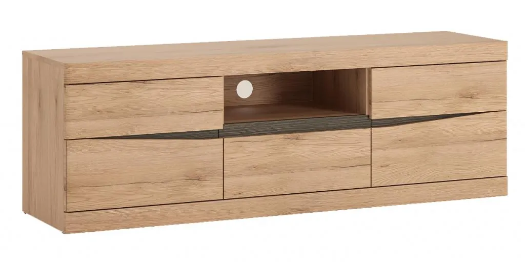 Szafka RTV 2-drzwiowa z 1 szufladą SUMMER TYP 52 Dąb Sanremo jasny, Arusha Szafka RTV 2-drzwiowa z 1 szufladą SUMMER TYP 52 Dąb Sanremo jasny, Arusha