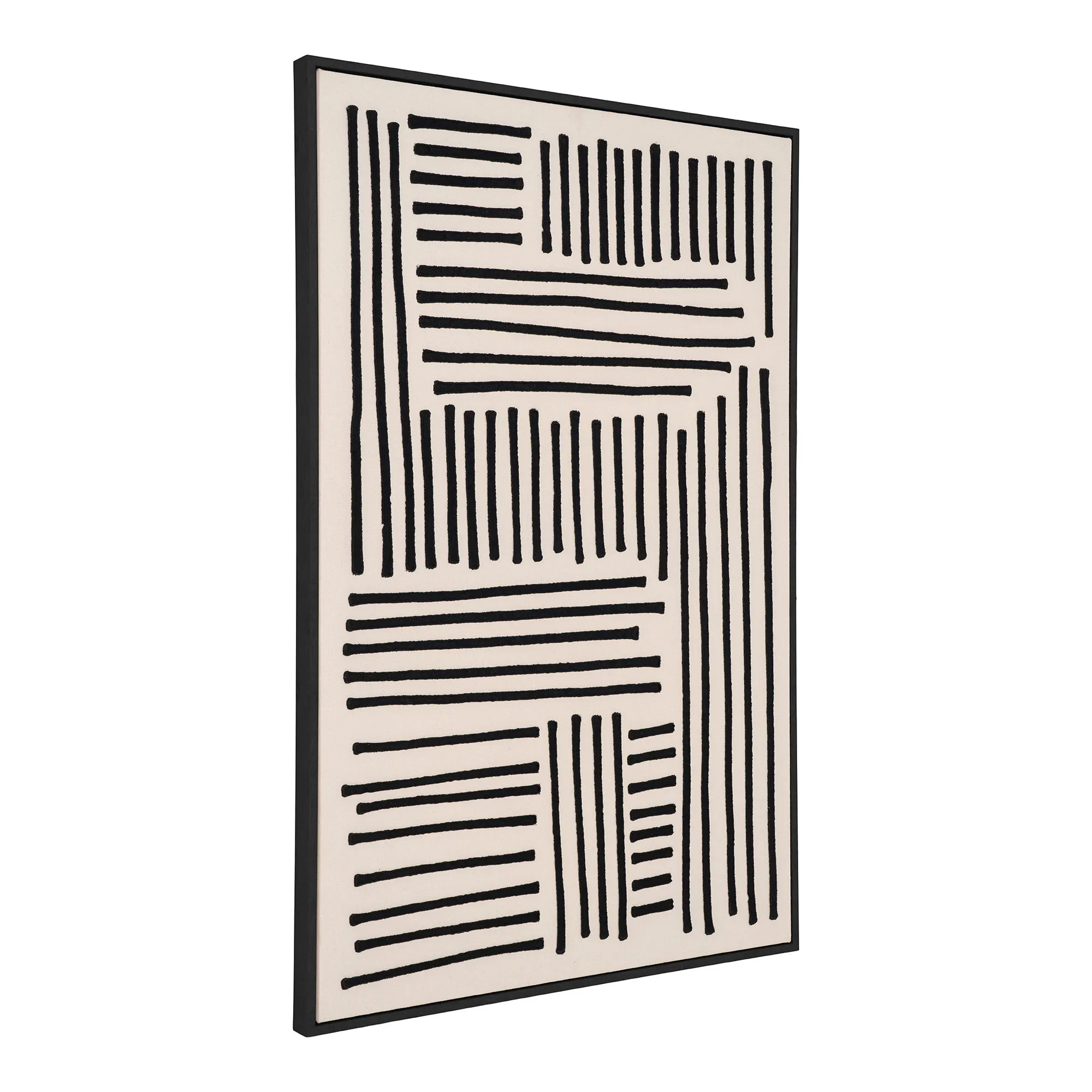 Obraz na płótnie LAPARI 60x90 beżowo-czarny