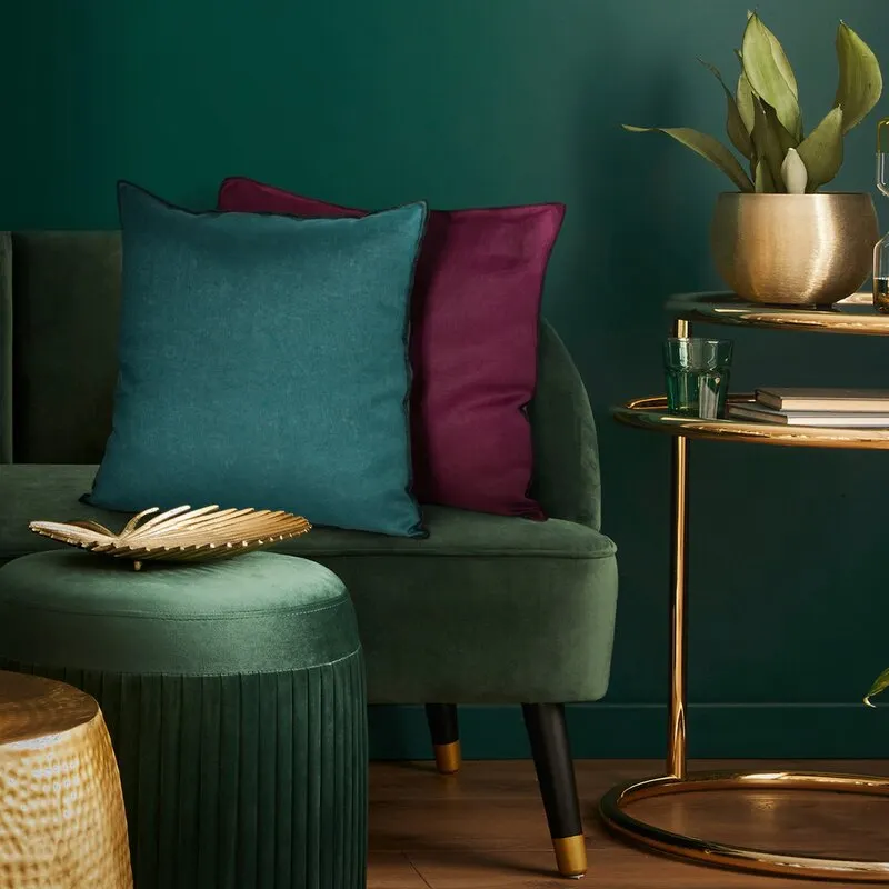 POSZEWKA LEN 5 45X45 CM TURKUSOWY - EU_405208