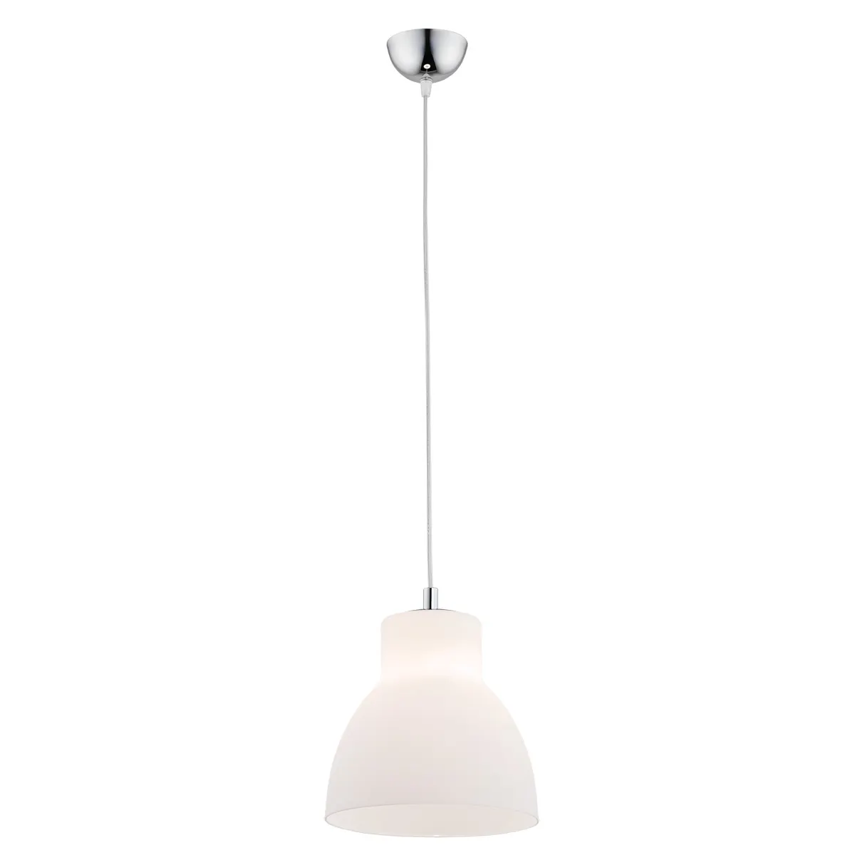 Lampa wisząca LINDOS chromowany opal 110x25cm