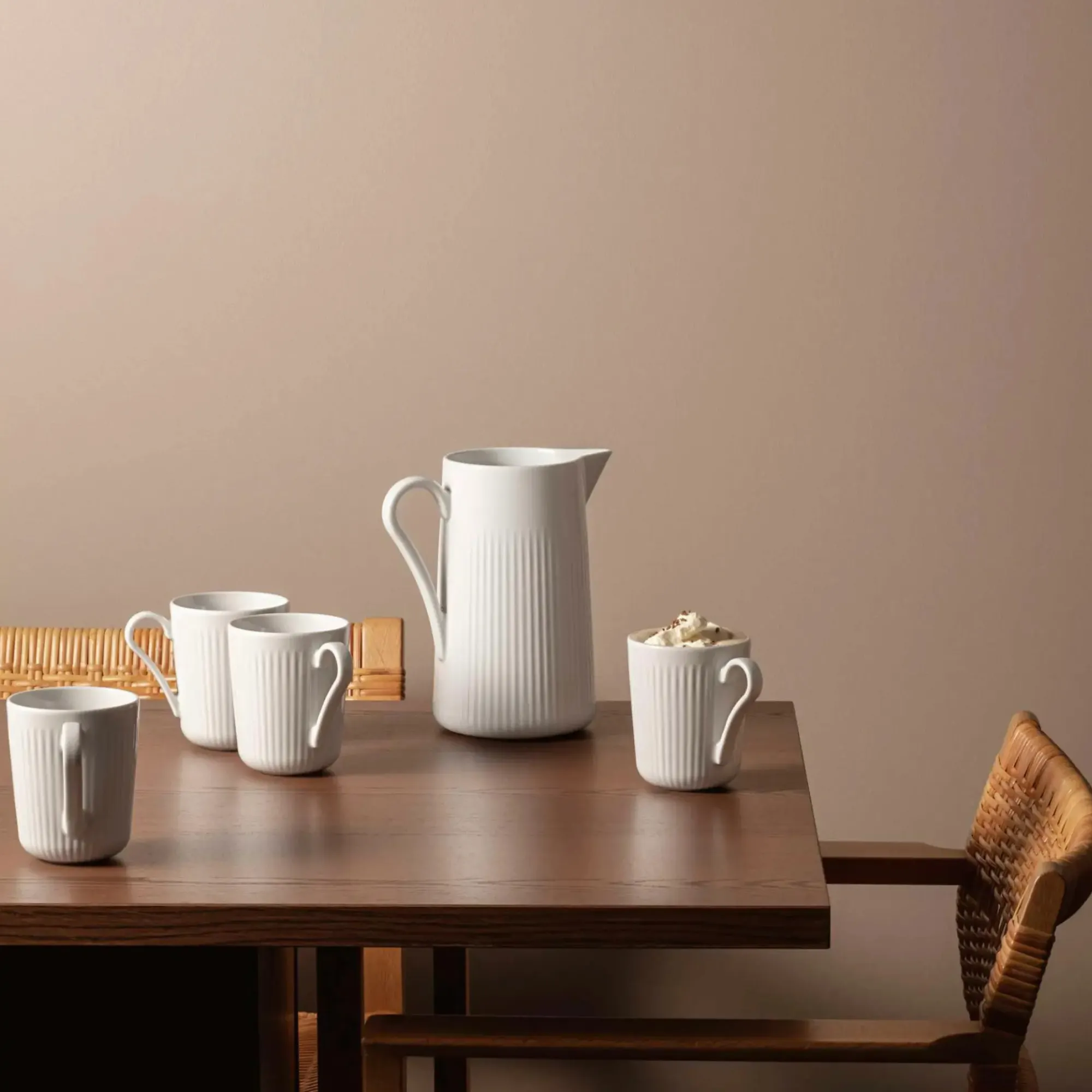 image dzbanek, kieliszki, misa, ceramika, kielicha