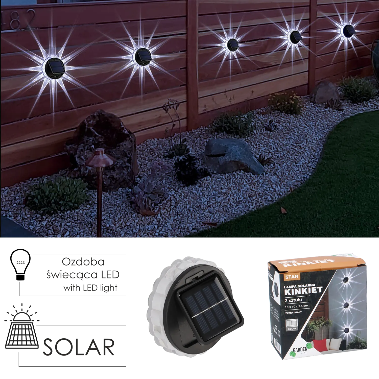 solar, koło, oświetlenie, LED, kolor