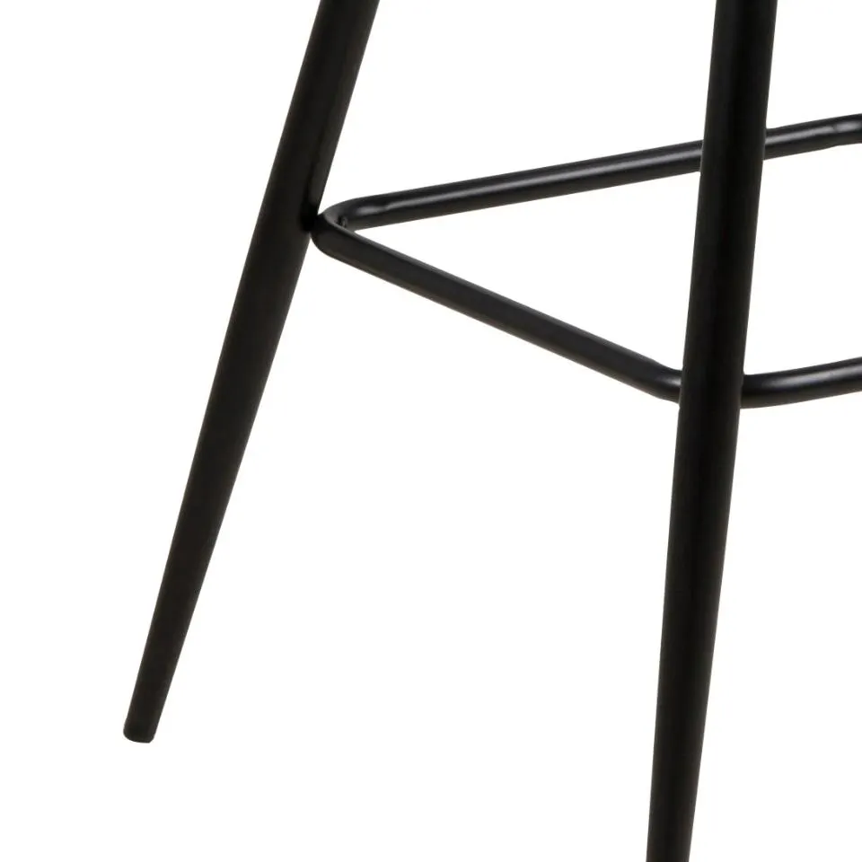 Hoker niski SAMANTA Jasnoszary, Czarny - H000017077