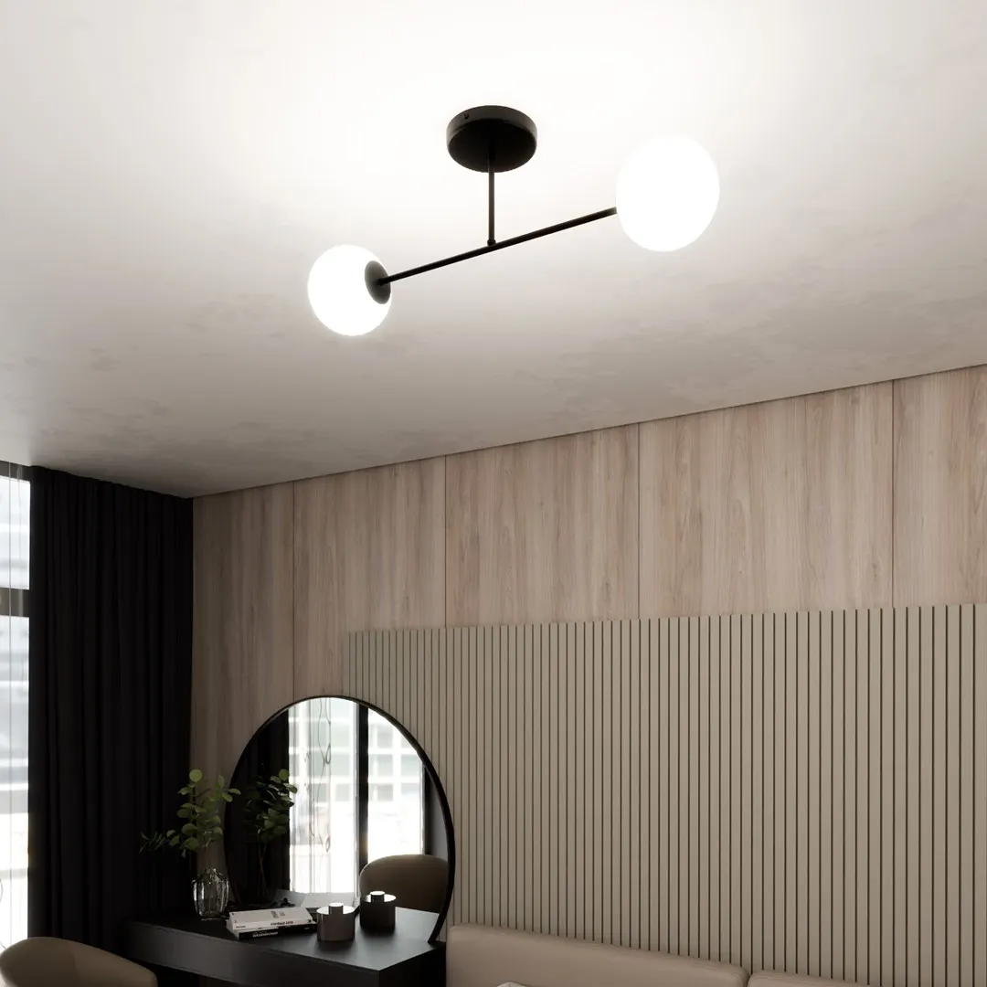 Lampa sufitowa ROMA Czarny 1232/2 - 1232/2