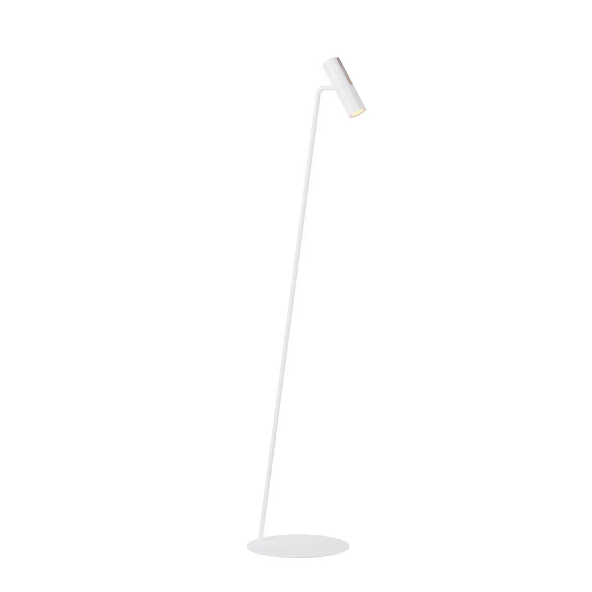 Lampa podłogowa LEDA biały lampa podłogowa, lampa podłogowa, biała lampa, głowica regulowana, podstawa okrągła