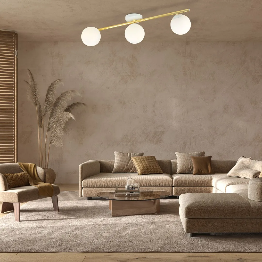 Lampa sufitowa SPLENDI Biały,Złoty 1249/3 - 1249/3