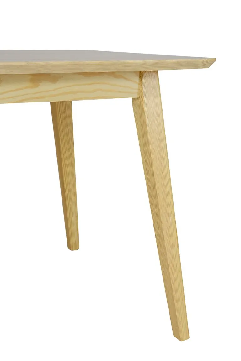 ST120 stół grubość blatu 2,5 cm S160 W75 G80 sosna surowy DREWMAX