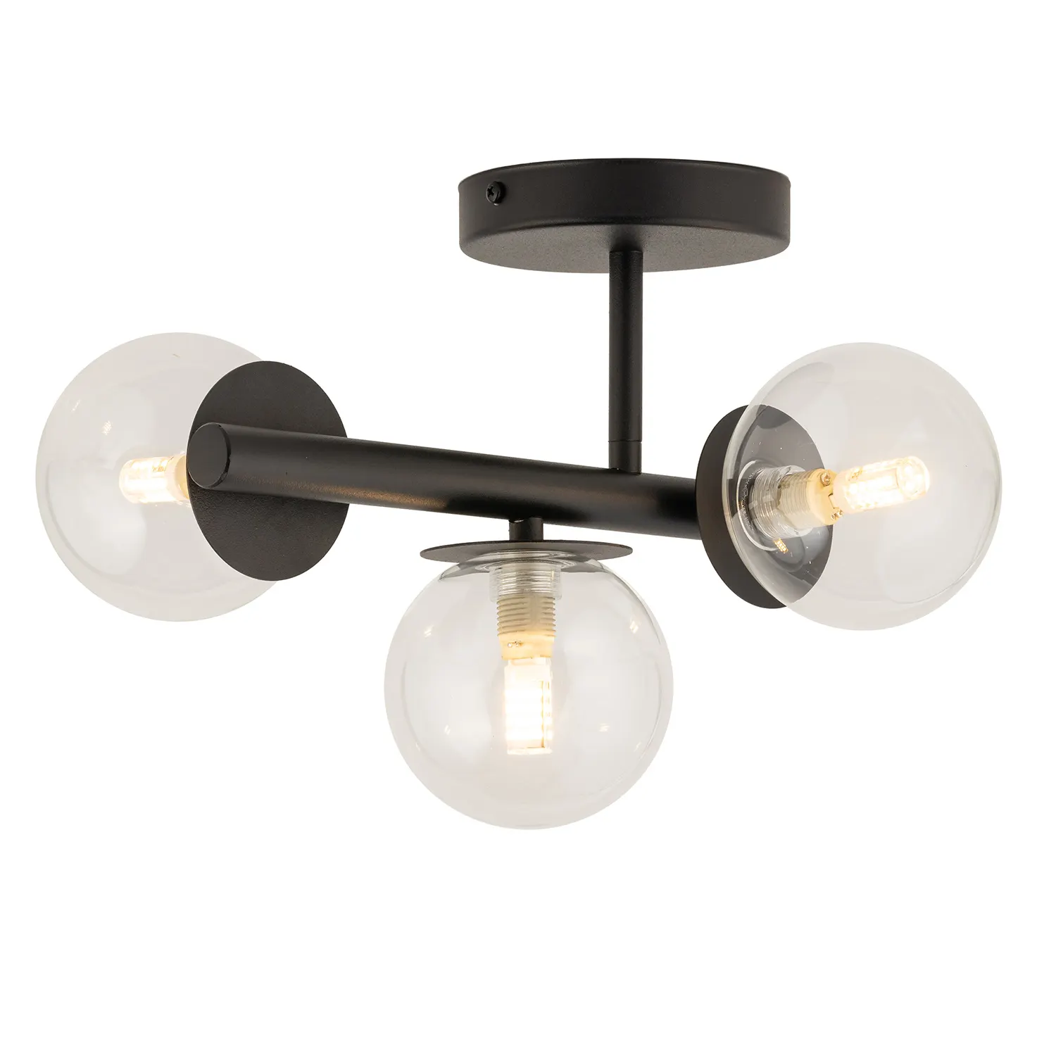 Lampa sufitowa/plafon AVOLA 3 czarny