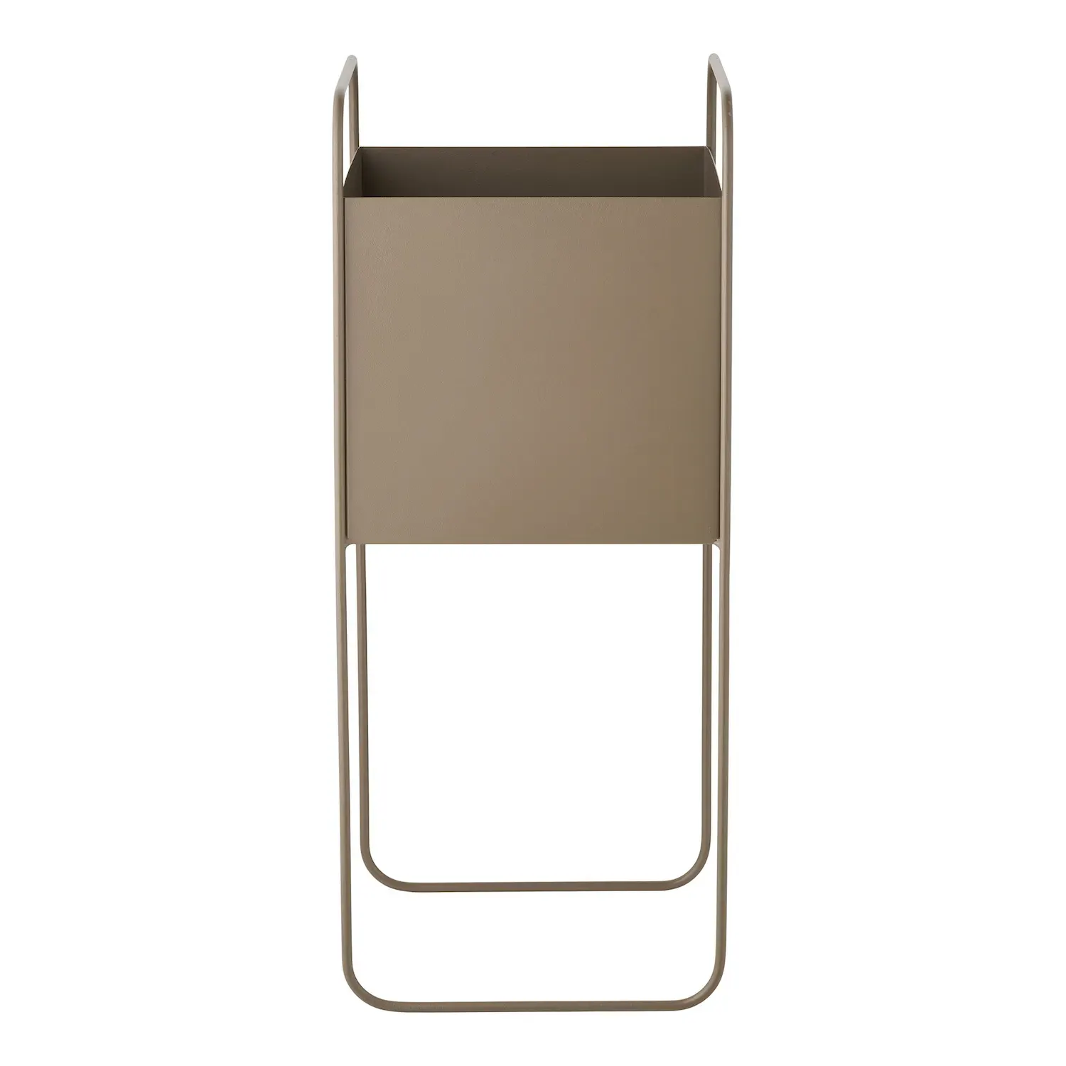 Doniczka stalowa FLOWERPOT 22,5x22,5x54 cm brązowa - 4451302