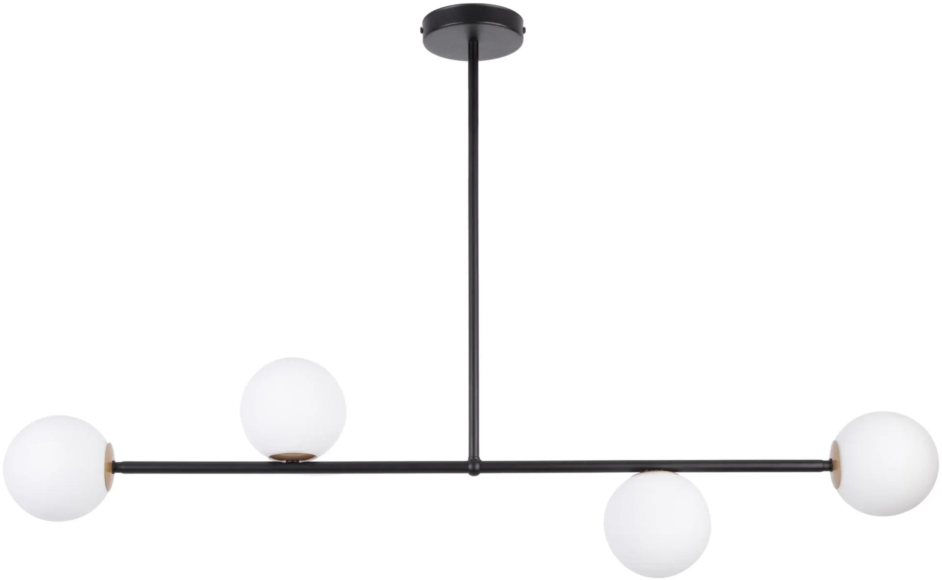 Lampa wisząca GAMA 4 biało-czarna