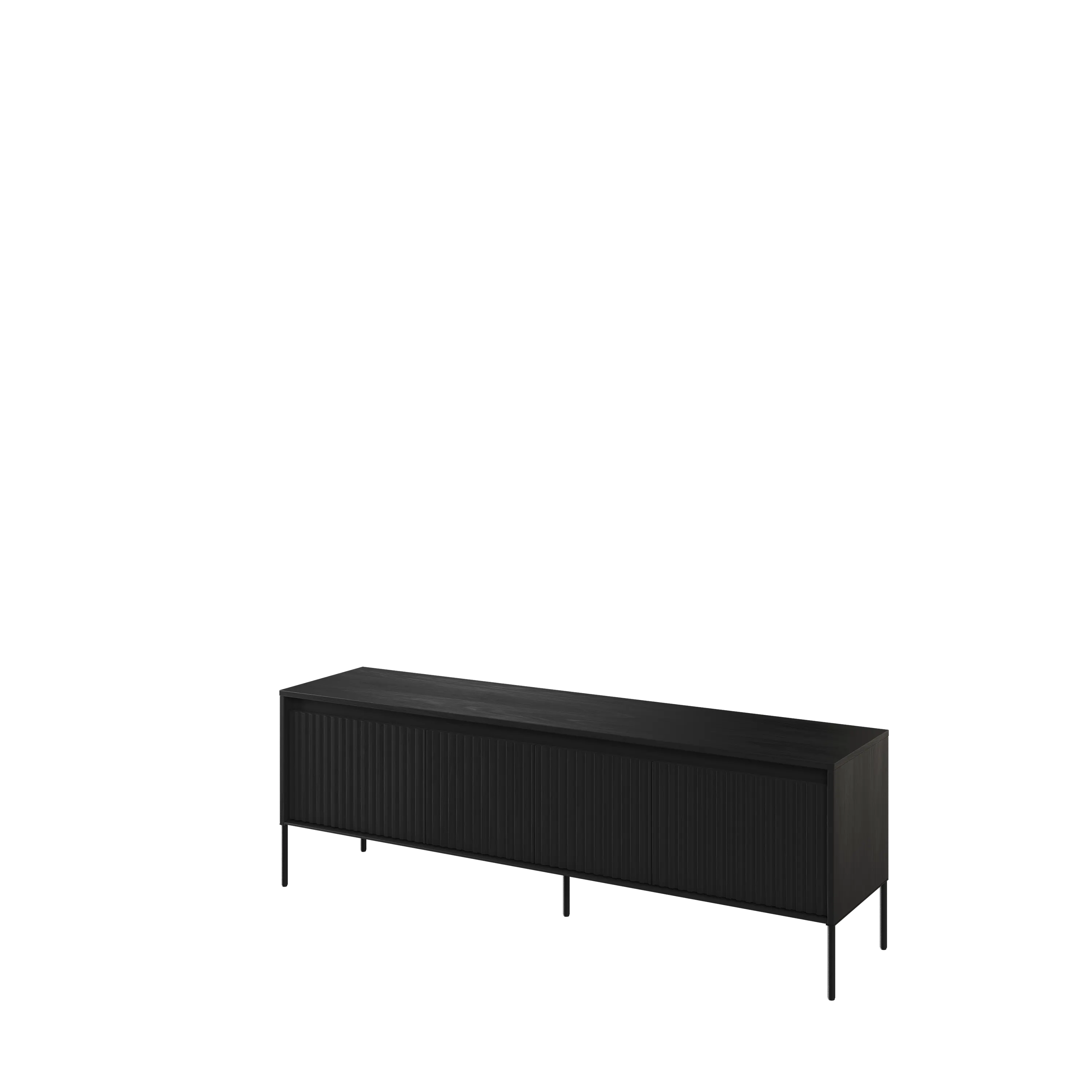 Szafka RTV z oświetleniem TREND TR-05 4D 167cm czarna Szafka RTV z oświetleniem TREND TR-05 4D 167cm czarna