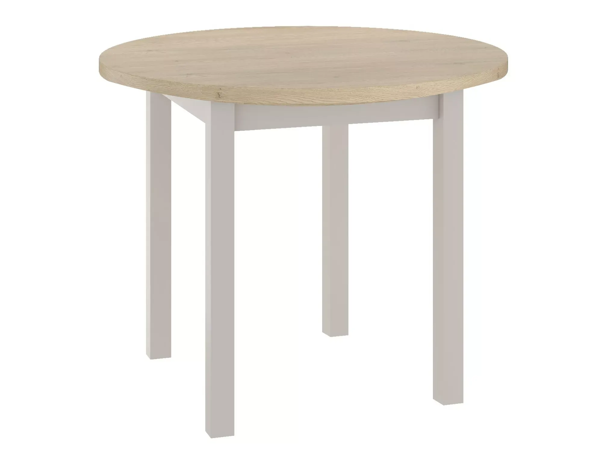 Stół jadalniany ADAM okrągły 80 cm dąb cremona torro/kaszmirowy