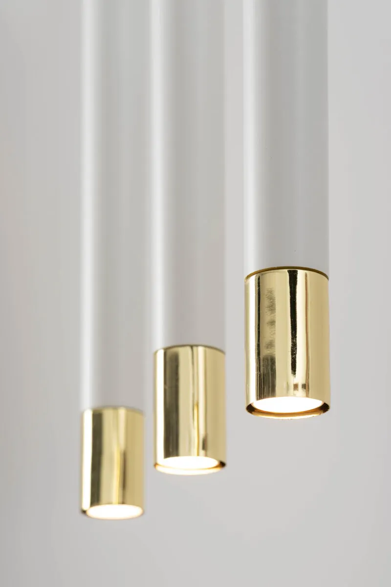 Lampa wisząca SOPEL GRAND 3 biało-złota - SI_33388