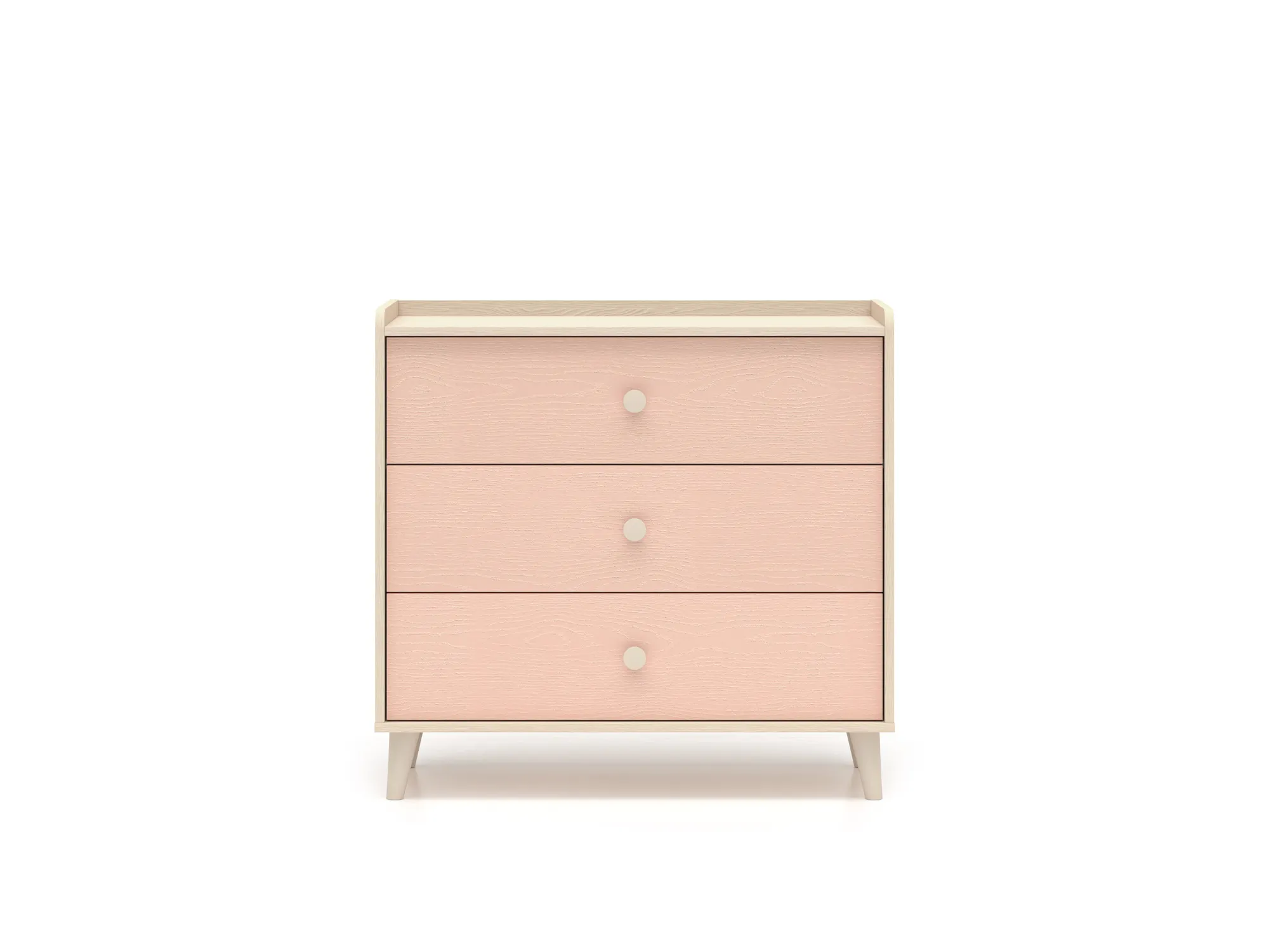 Komoda z 3 szufladami MEVEL 06 piasek pustyni, różowy - 1MEVE06-001