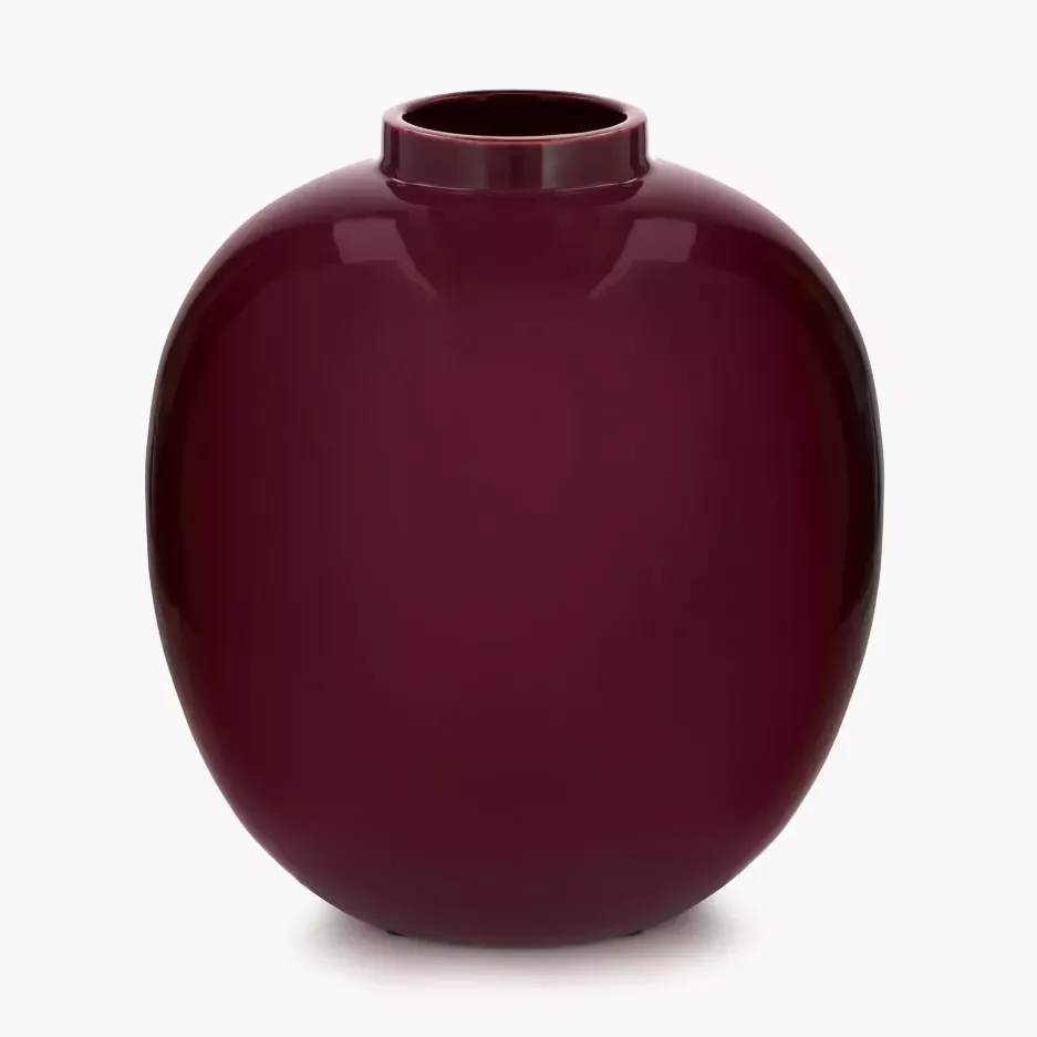 Wazon dekoracyjny DUKA MERLOT 24 cm bordowy