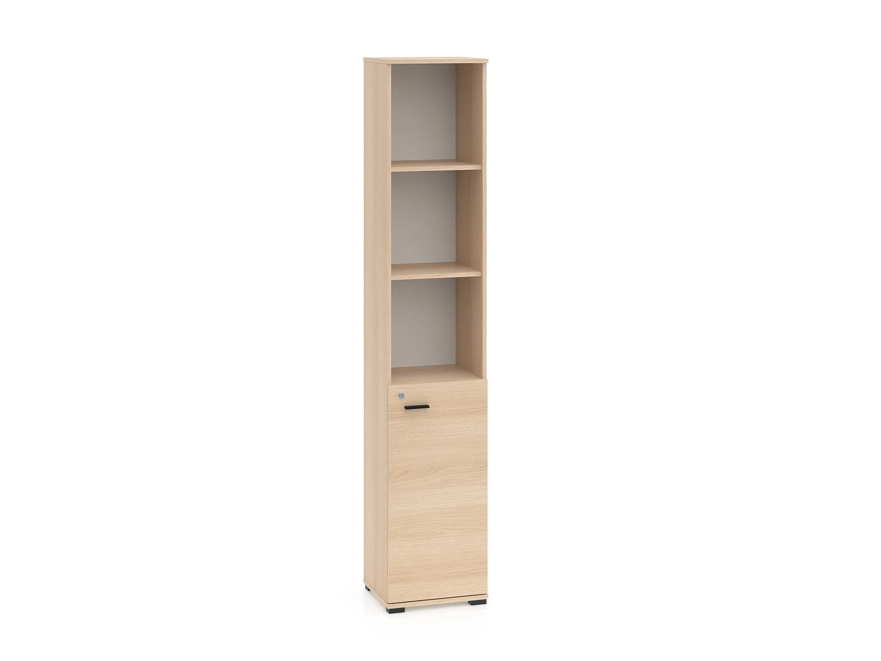 Regał wąski 1-drzwiowy 39 cm ODELIS 04 P/L dąb Lindberg