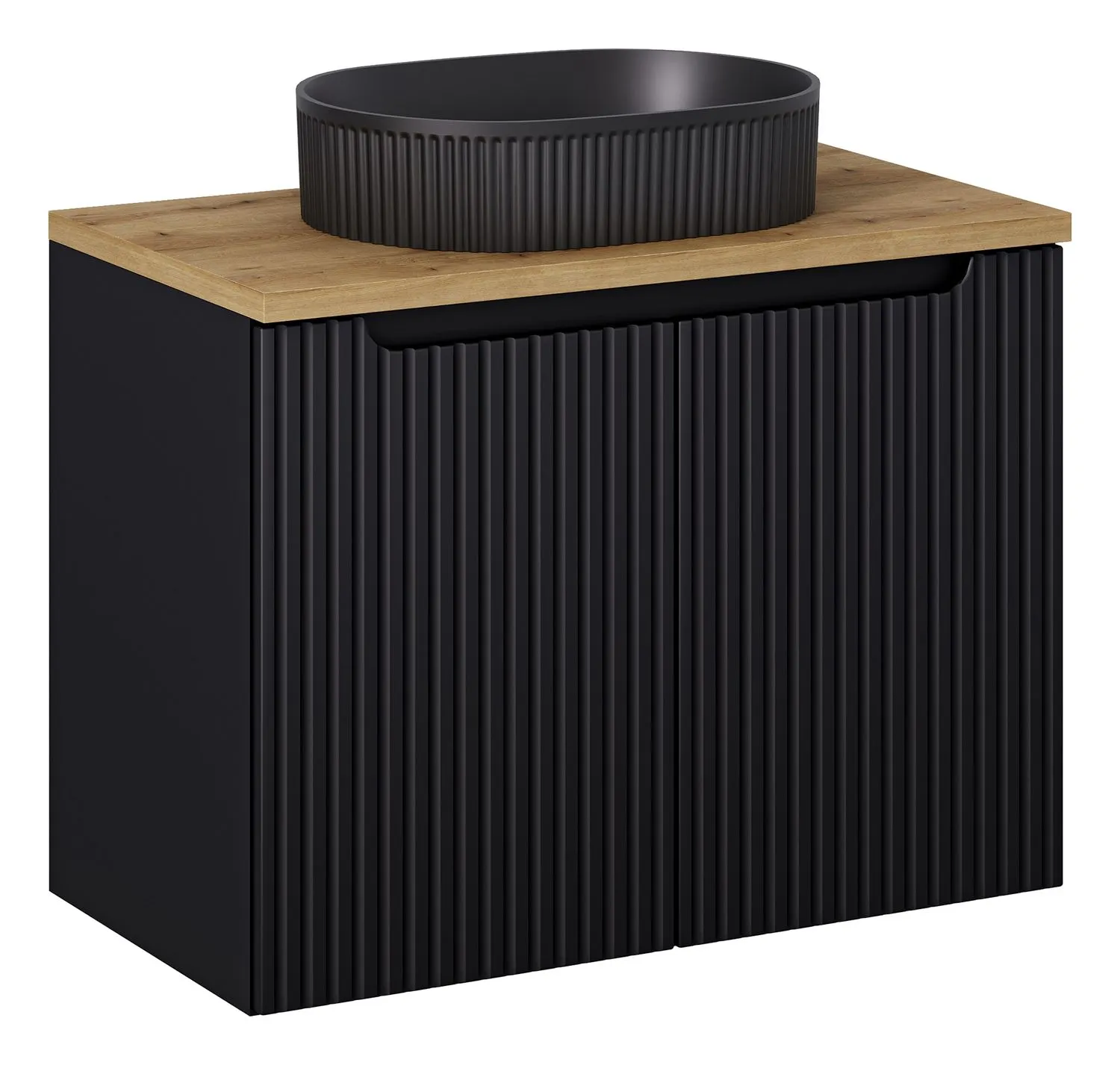 Zestaw meblowy 80cm z blatem i umywalką nablatową Beyond set-nob b oak 80cm d un beyond 5 bm